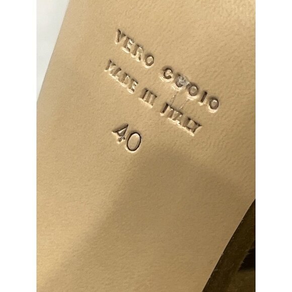 ILIO SMERALDO X Maeve Reilly Strappy Mules in Olive 40 With Box Womens High Heel - Picture 12 of 13